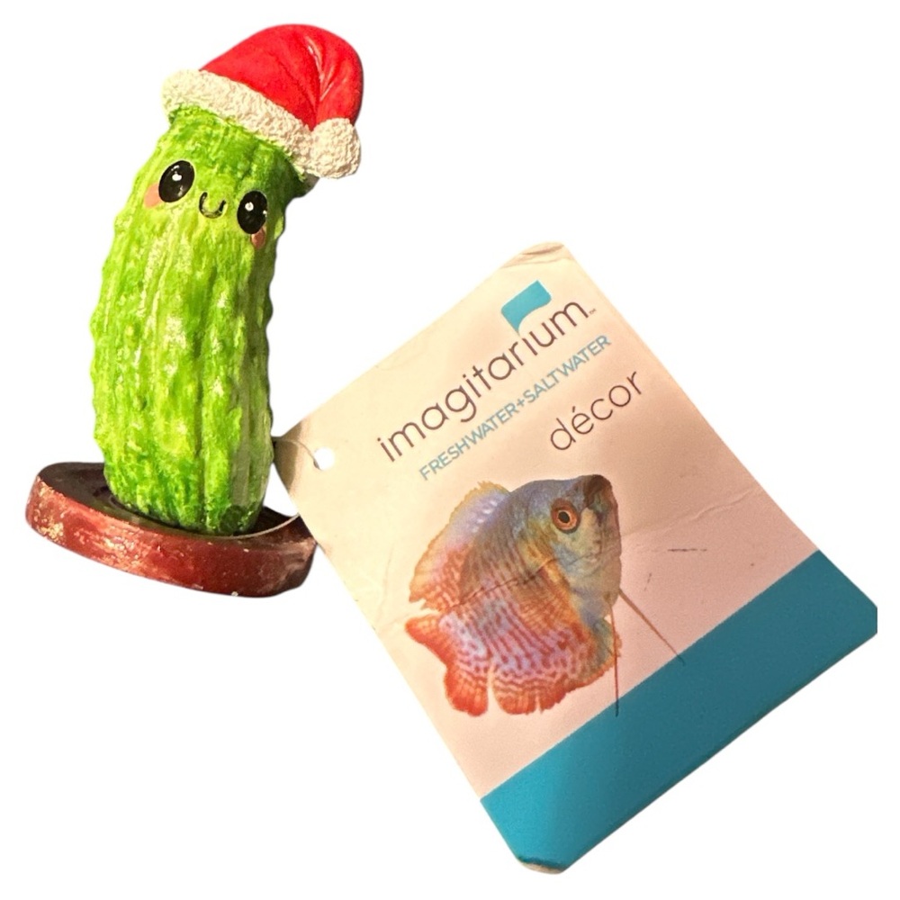 Imagitarium Christmas Pickle Aquarium Decor